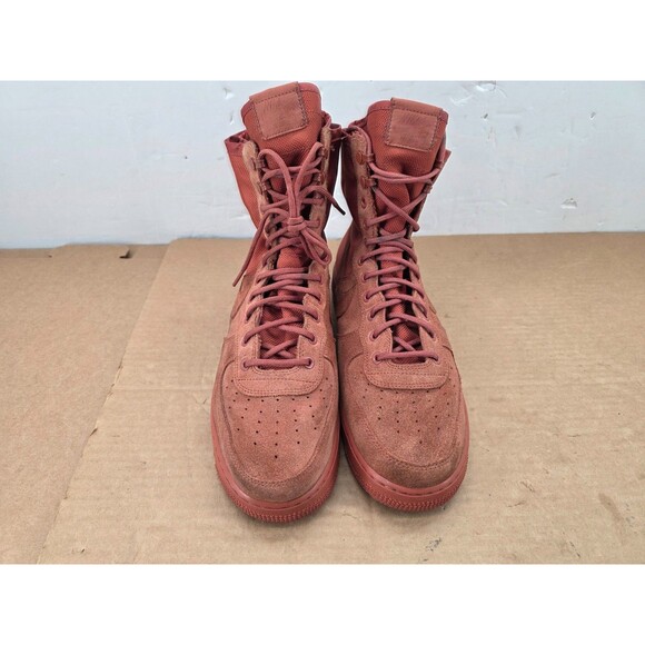 Nike SF Air Force 1 High Boots Shoes Mens Size 11 Dusty Peach Suede Red main image 4